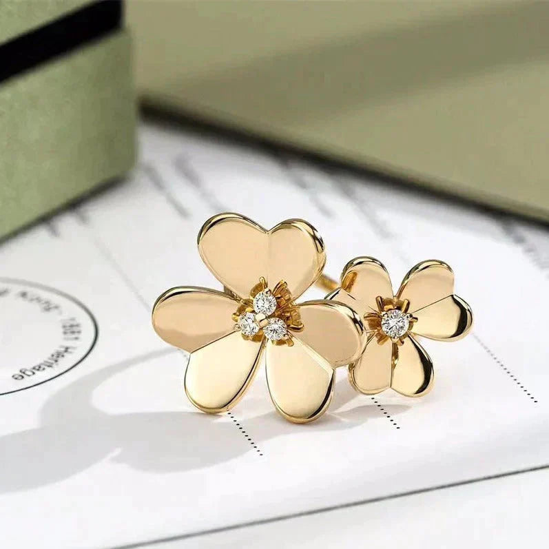 ¡®Glow¡¯CLOVER COMOS GOLD DIAMOND RING