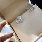 ¡®Glow¡¯CLOVER COMOS DIAMOND EARRINGS SILVER