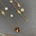 ¡®Glow¡¯LUCKY SPRING 15 MOTIFS GOLD NECKLACE