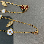 ¡®Glow¡¯LUCKY SPRING 15 MOTIFS GOLD NECKLACE