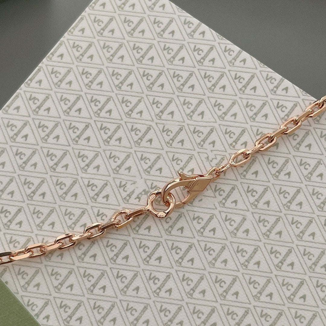 ¡®Glow¡¯LUCKY SPRING 15 MOTIFS ROSE GOLD NECKLACE
