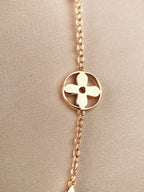 GlowSTAR AND SUN 7 MOTIFS GOLD BRACELET