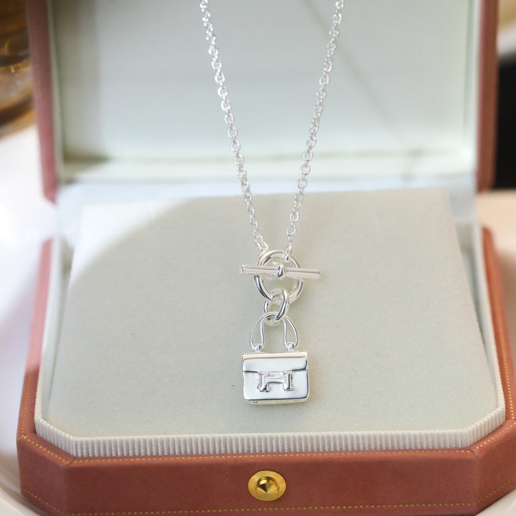 GlowPOP H PEDANT SILVER NECKLACE