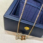 GlowSTAR BLOSSOM NECKLACE PINK GOLD DIAMONDS