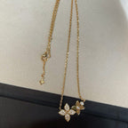 GlowSTAR BLOSSOM NECKLACE PINK GOLD DIAMONDS