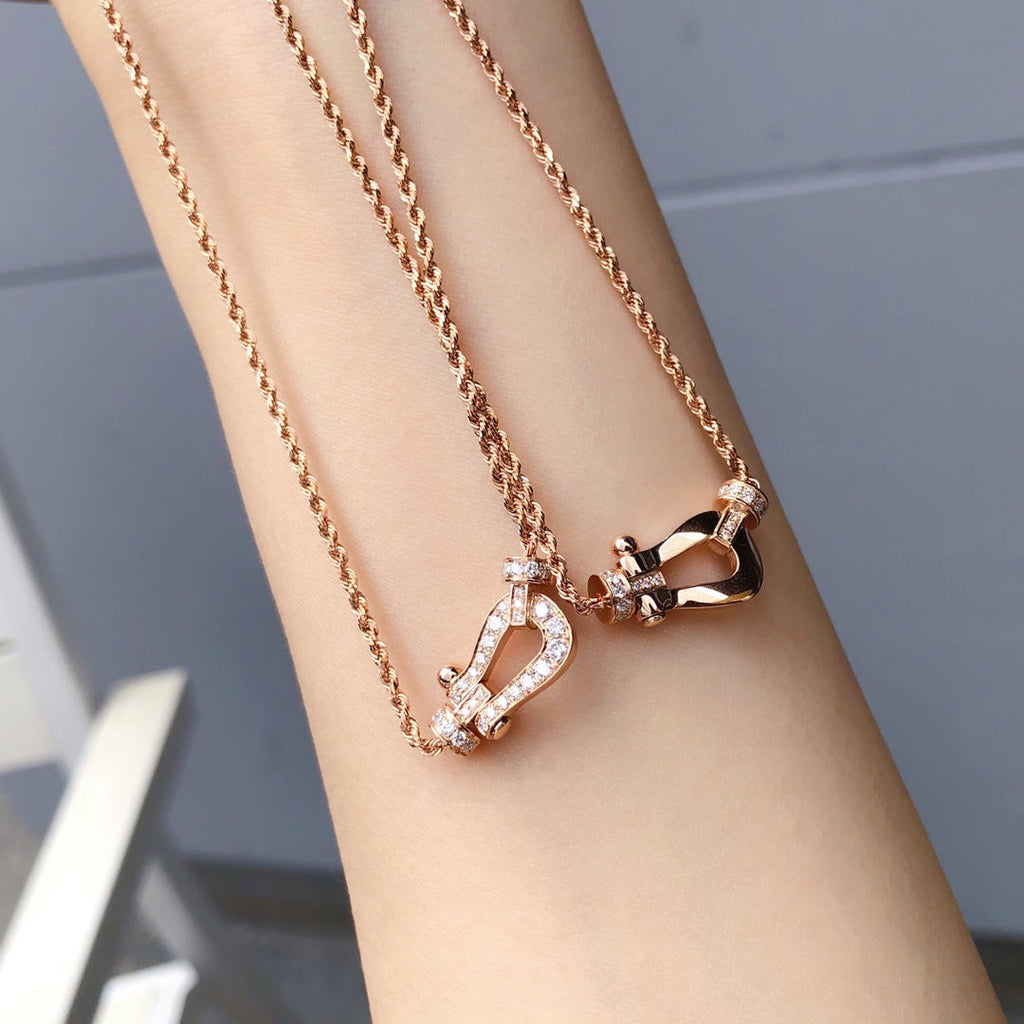 GlowFORCE 10 PINK GOLD DIAMOND NECKLACE