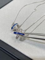 GlowLIENS DIAMOND SILVER NECKLACE