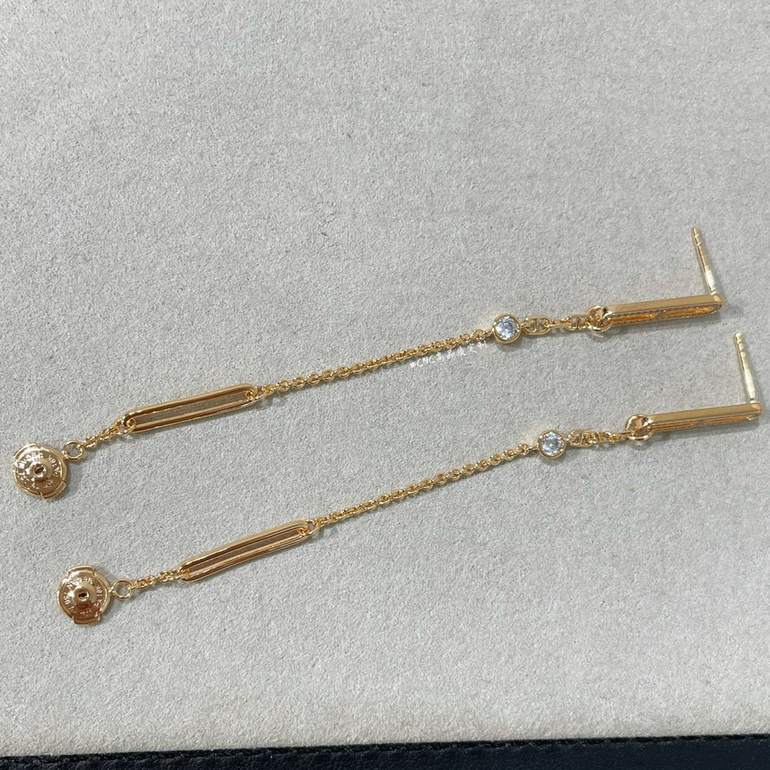 GlowCHAINE CHAOS DIAMOND DROP EARRINGS