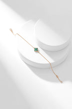 ¡®Glow¡¯CLOVER BRACELET MALACHITE 1 MOTIF