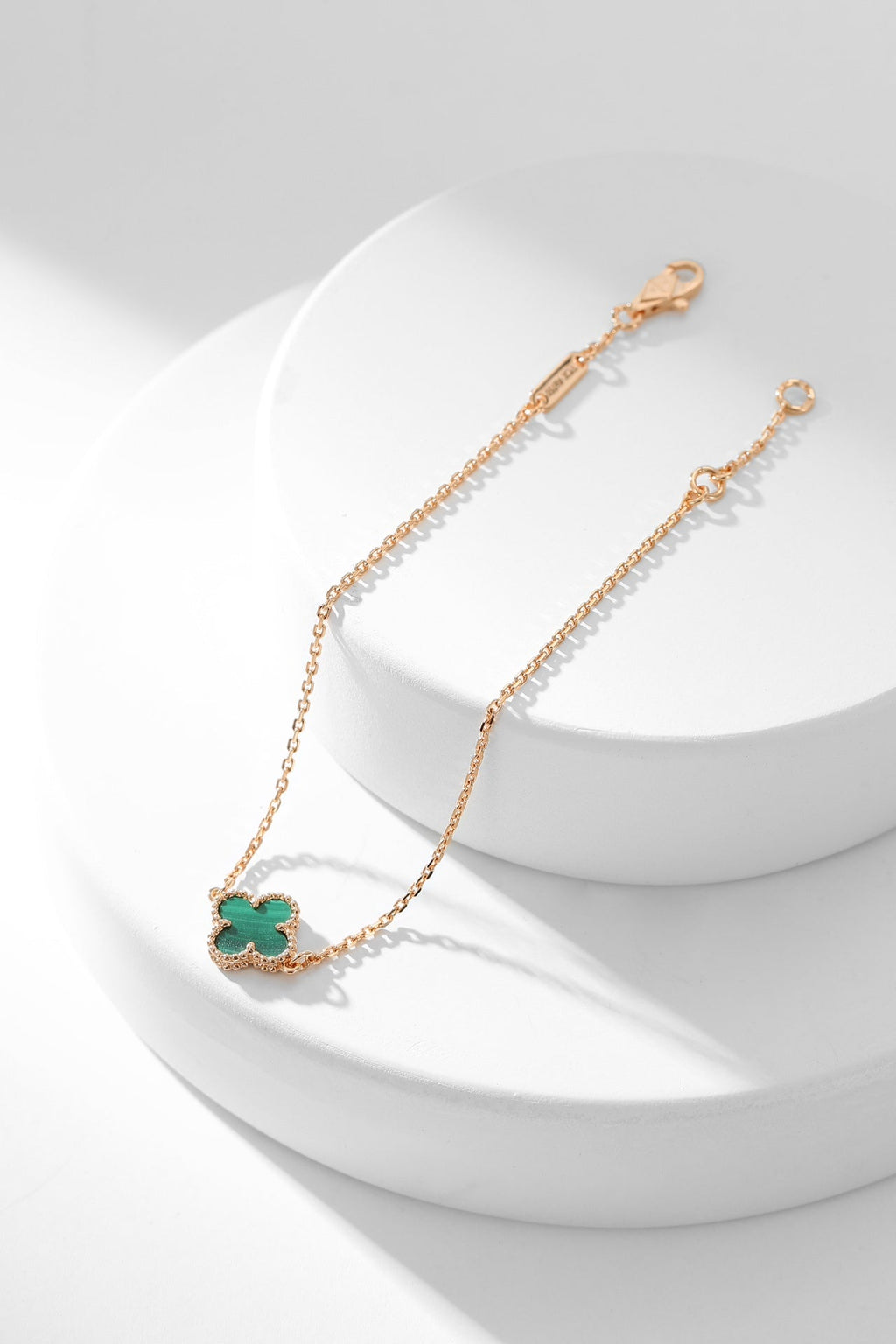 ¡®Glow¡¯CLOVER BRACELET MALACHITE 1 MOTIF