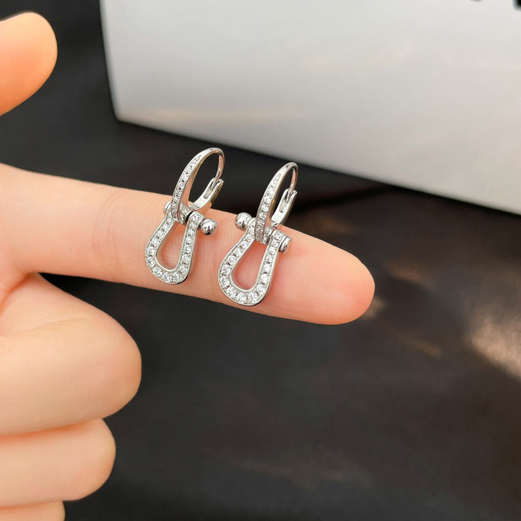 GlowFORCE 10 FULL DIAMOND DROP EARRINGS MEDIUM MODEL