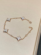 GlowSTAR 4 MOTIF MOP DIAMOND PINK GOLD BRACELET