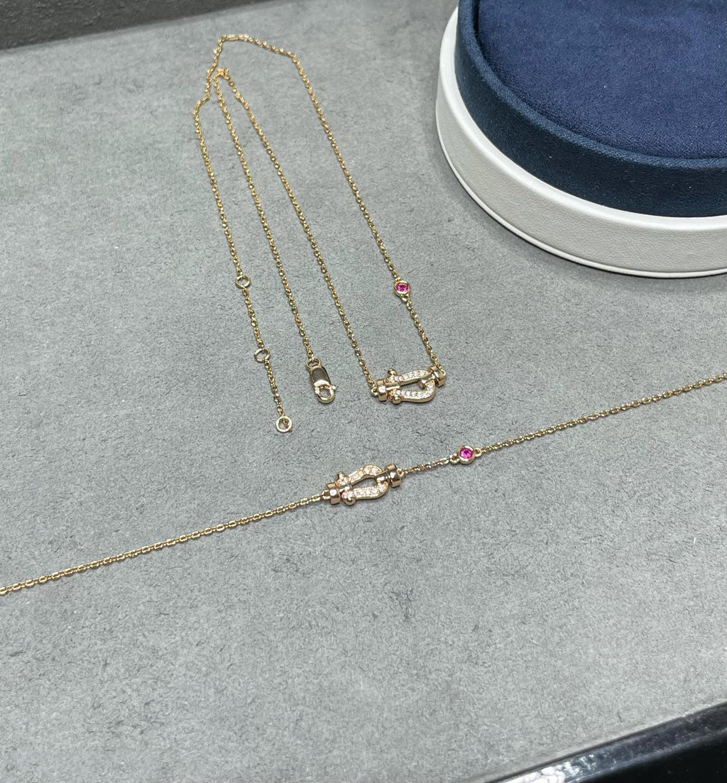 GlowFORCE 10 DIAMOND PINK GOLD NECKLACE