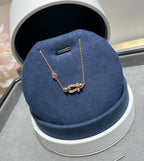 GlowFORCE 10 DIAMOND CHAIN LINK PINK GOLD BRACELET