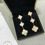 ¡®Glow¡¯CLOVER MOP 3 MOTIFS GOLD EARRINGS