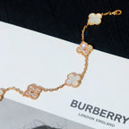 [Glow Jewelry]CLOVER WHITE PEARL MOP 5 MOTIF BRACELET COLLECTION