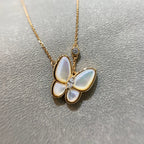 ¡®Glow¡¯BUTTERFLY MOP DIAMOND NECKLACE