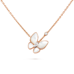 ¡®Glow¡¯BUTTERFLY MOP DIAMOND NECKLACE