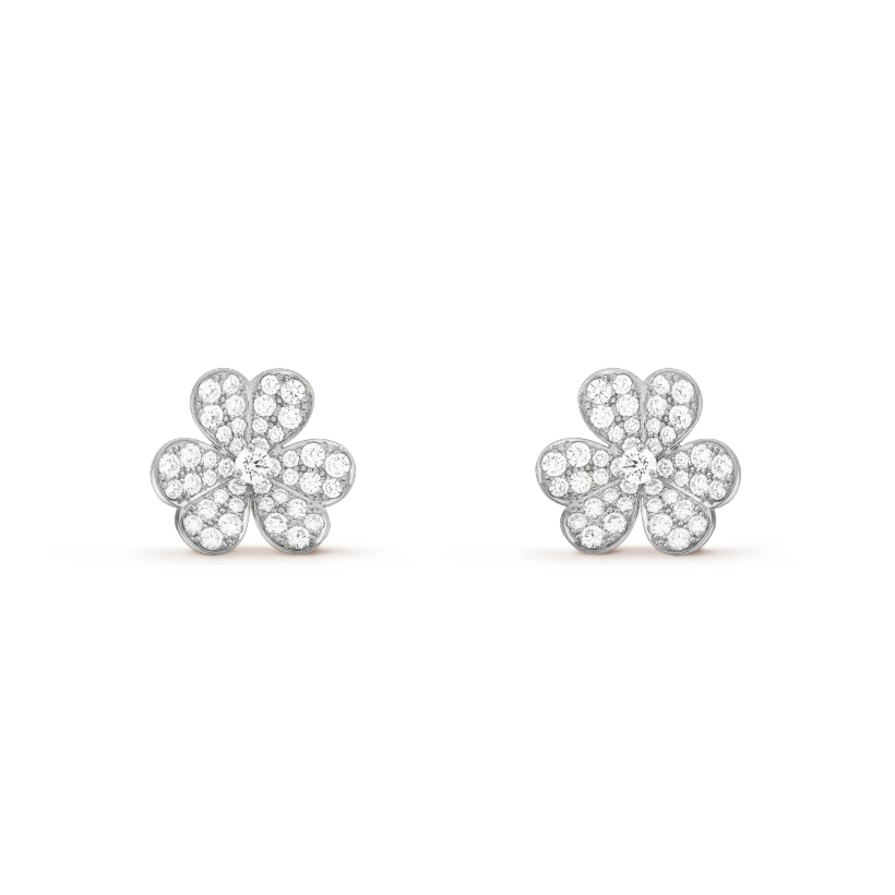 ¡®Glow¡¯CLOVER COMOS DIAMOND EARRINGS SILVER