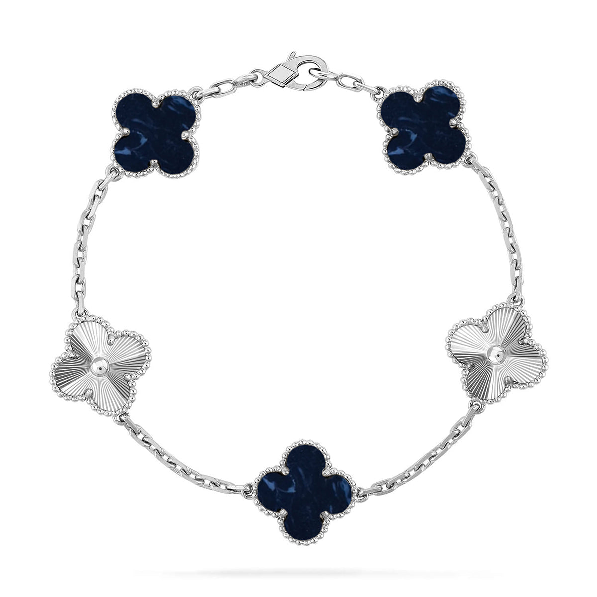 [Glow]New CLOVER 5 MOTIF PIETERSITE BRACELET COLLECTION