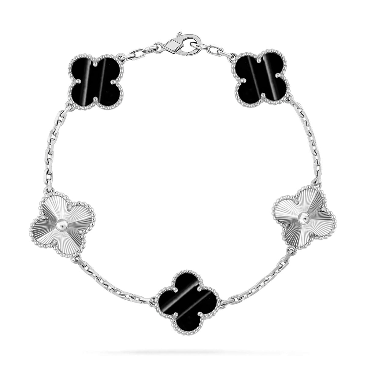 [Glow Jewelry] CLOVER 5 MOTIF PULSAR STONE BRACELET COLLECTION