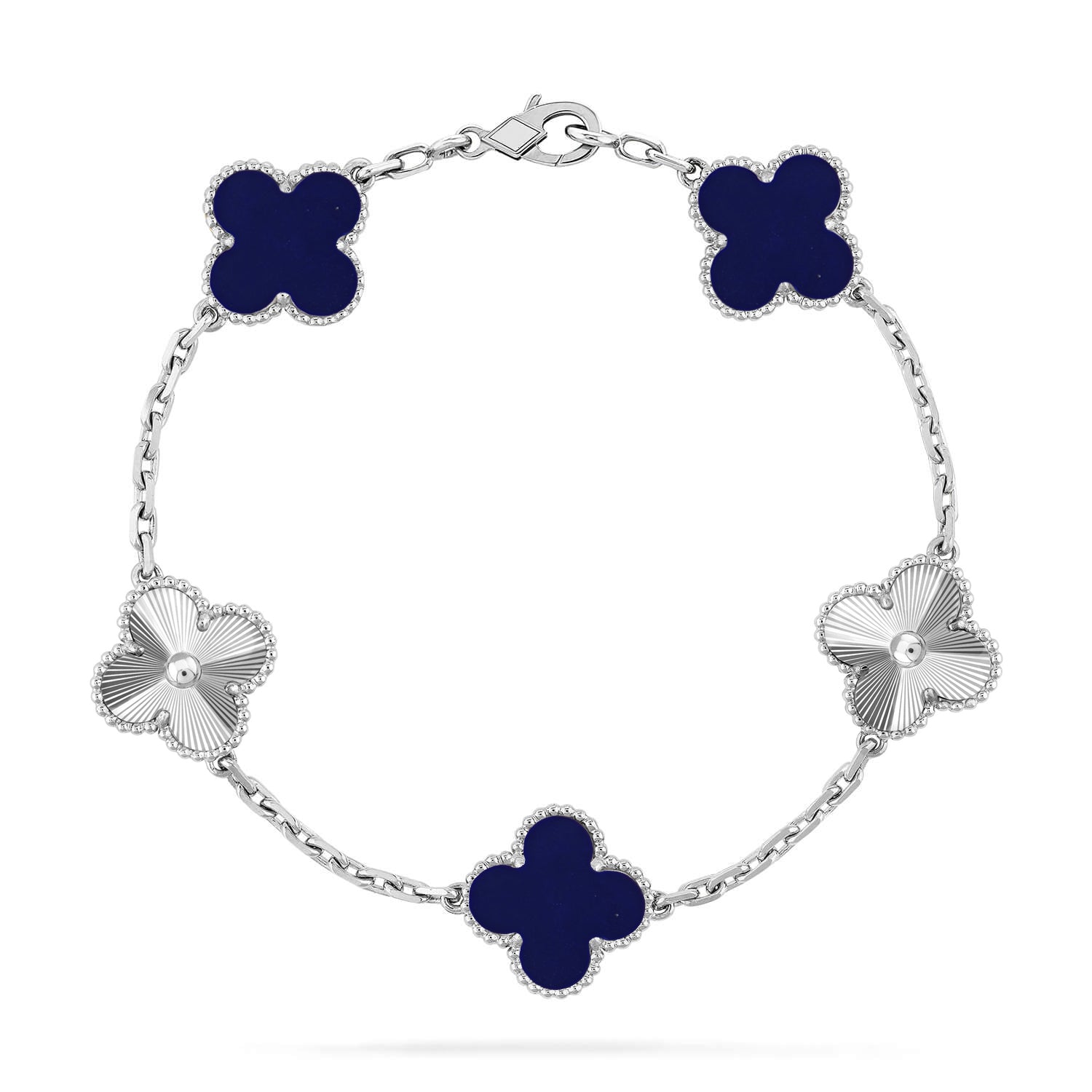 [Glow]New CLOVER 5 MOTIF LAPIS LAZULI BRACELET COLLECTION