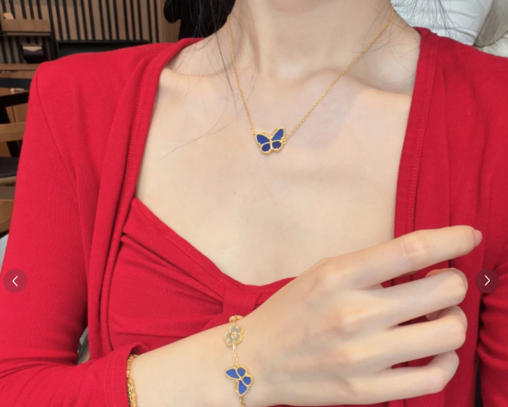 [Glow]BUTTERFLY BLUE   NECKLACE