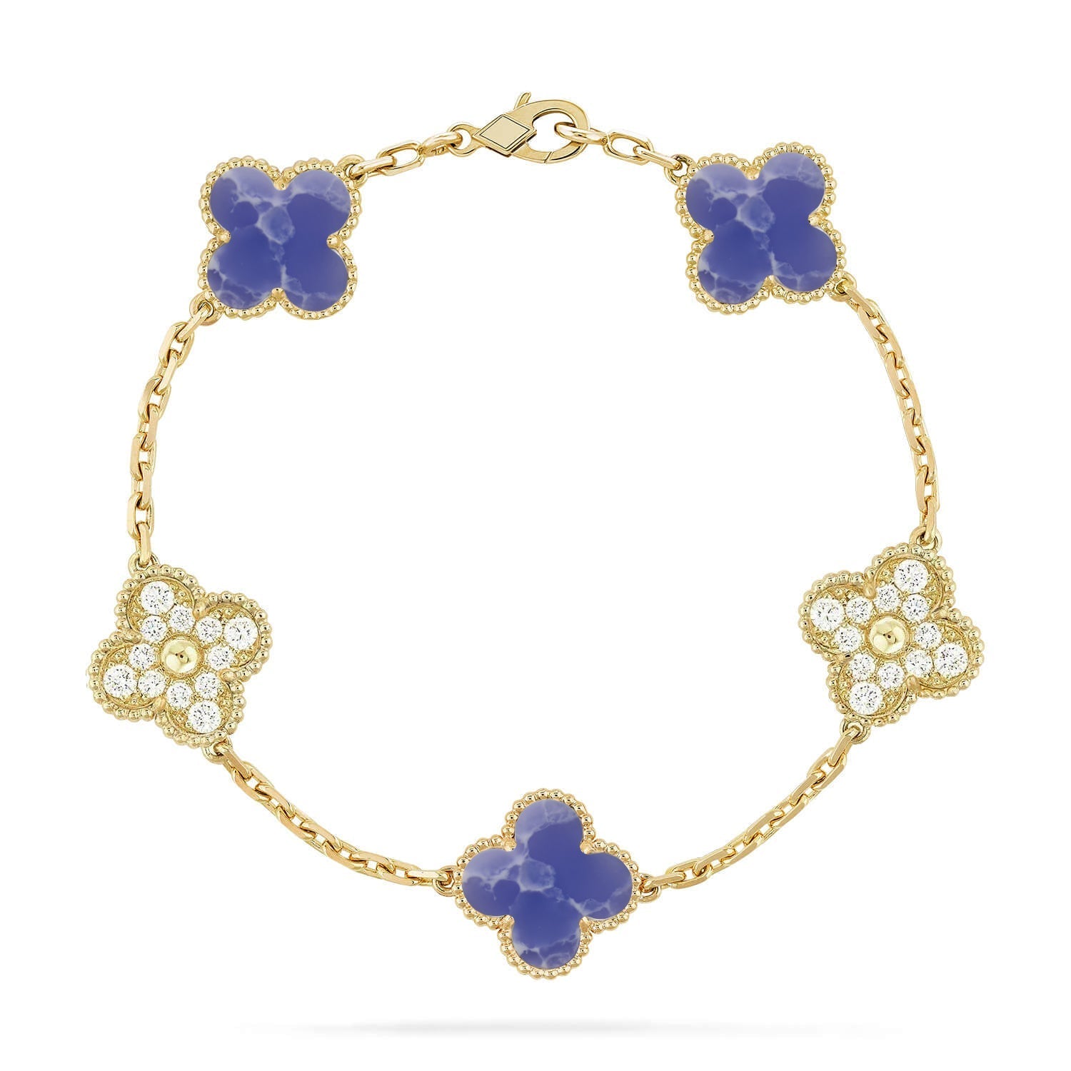 [Glow]New CLOVER 5 MOTIF BLUE VEINS BRACELET COLLECTION