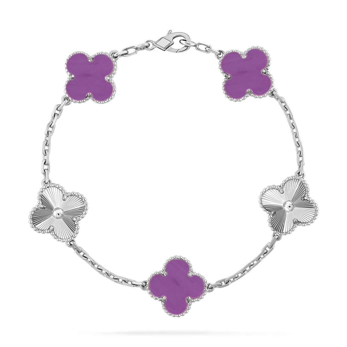 [Glow]New  CLOVER 5 MOTIF VIOLET BRACELET COLLECTION