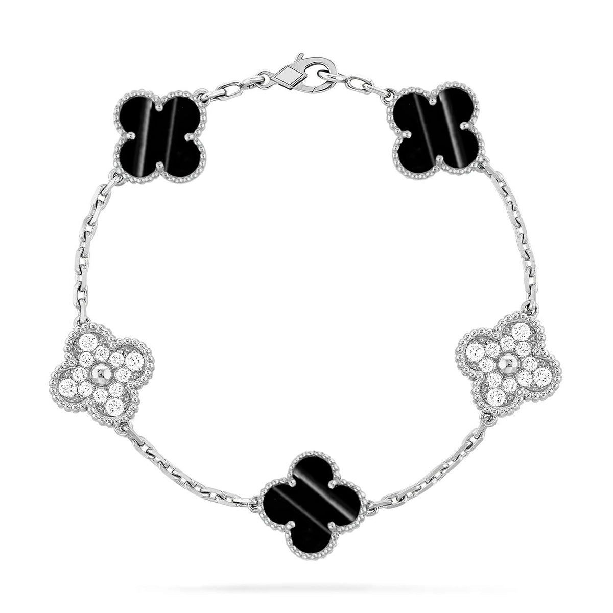 [Glow Jewelry] CLOVER 5 MOTIF PULSAR STONE BRACELET COLLECTION