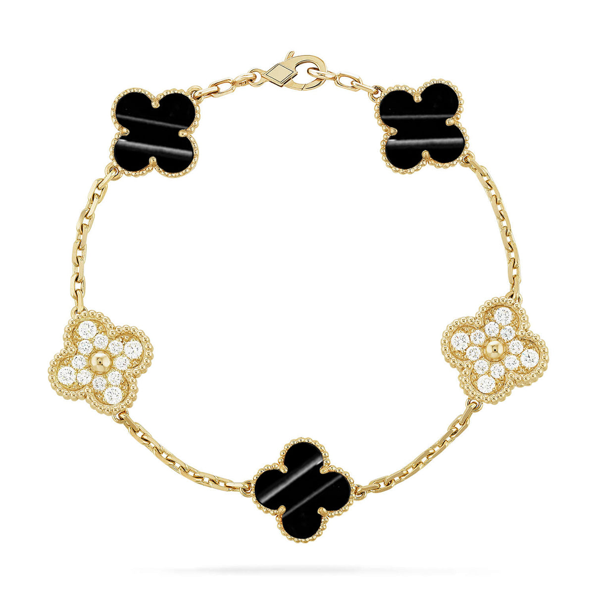 [Glow]New  CLOVER 5 MOTIF PULSAR STONE BRACELET COLLECTION