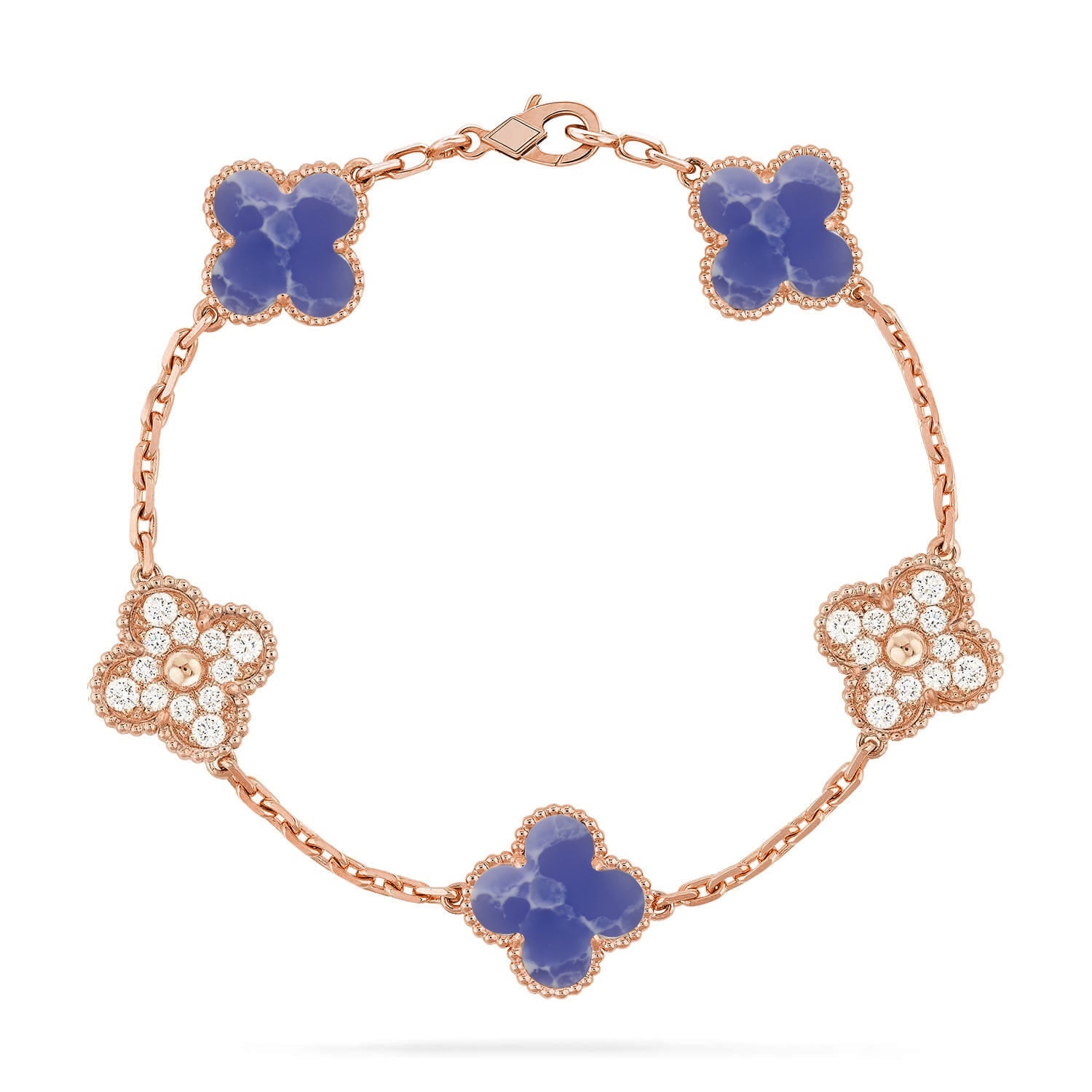 [Glow Jewelry]CLOVER 5 MOTIF BLUE VEINS BRACELET COLLECTION
