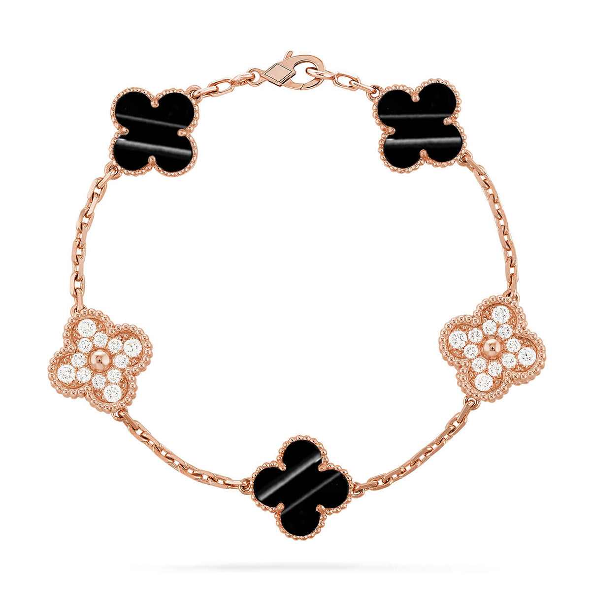 [Glow Jewelry] CLOVER 5 MOTIF PULSAR STONE BRACELET COLLECTION