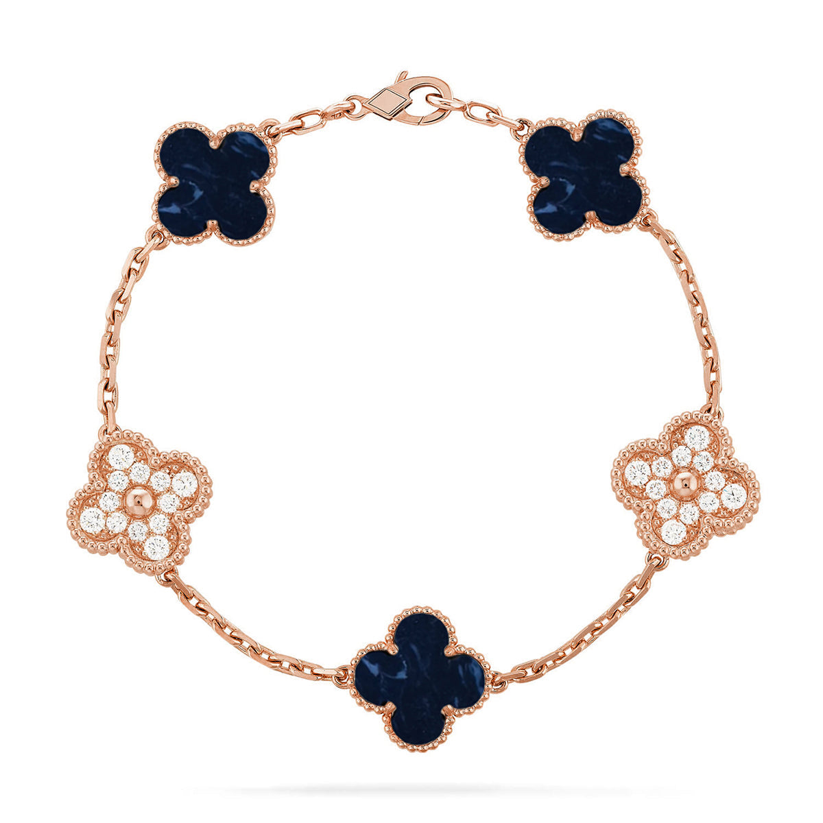 [Glow]New CLOVER 5 MOTIF PIETERSITE BRACELET COLLECTION