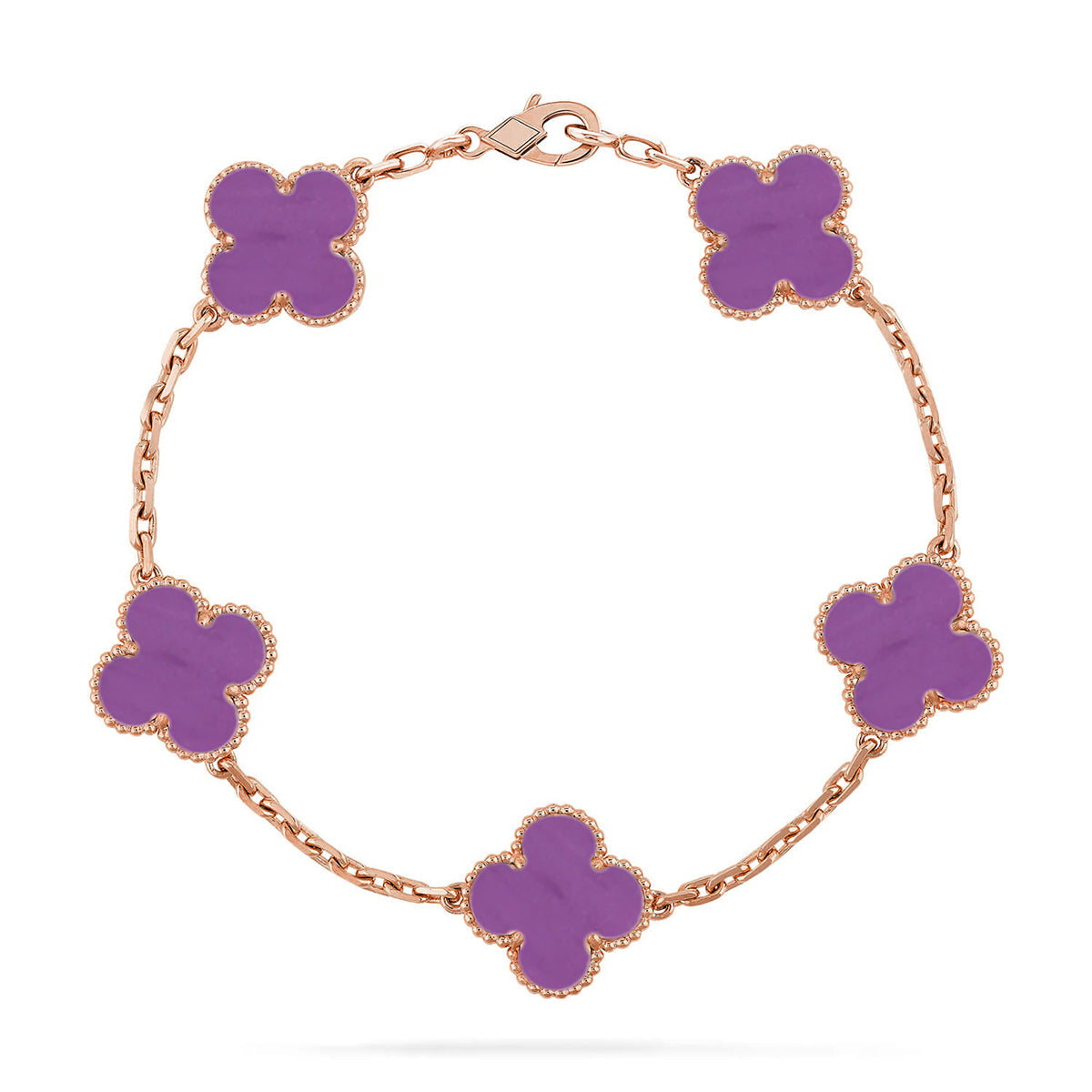 [Glow]New  CLOVER 5 MOTIF VIOLET BRACELET COLLECTION