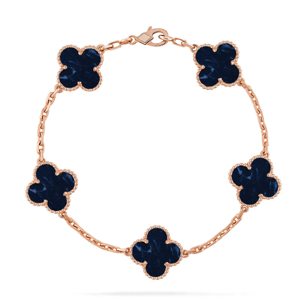 [Glow Jewelry]CLOVER 5 MOTIF PIETERSITE BRACELET COLLECTION