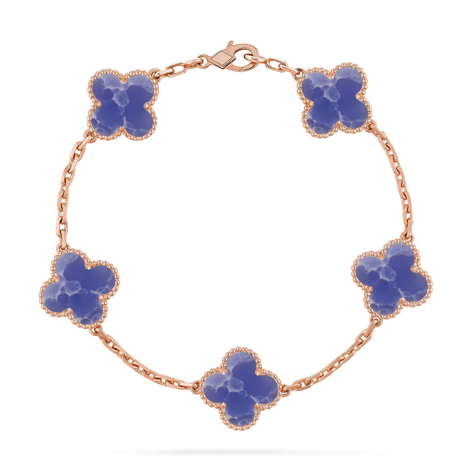 [Glow Jewelry]CLOVER 5 MOTIF BLUE VEINS BRACELET COLLECTION