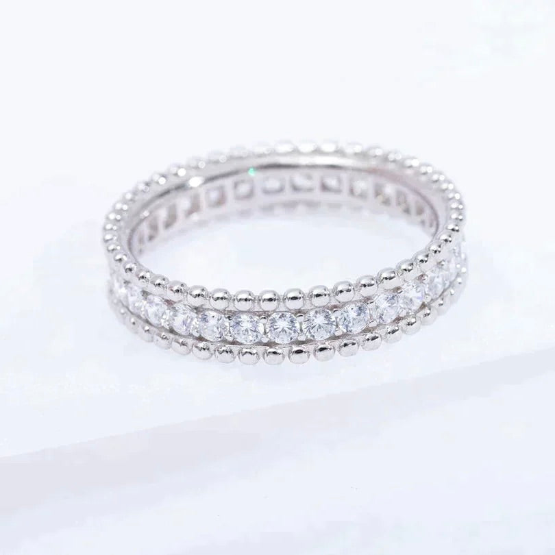 ¡®Glow¡¯PERLEE DIAMOND SILVER RING