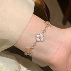 GlowCLOVER 5 MOTIF PINK BLUE RED WHITE BRACELET