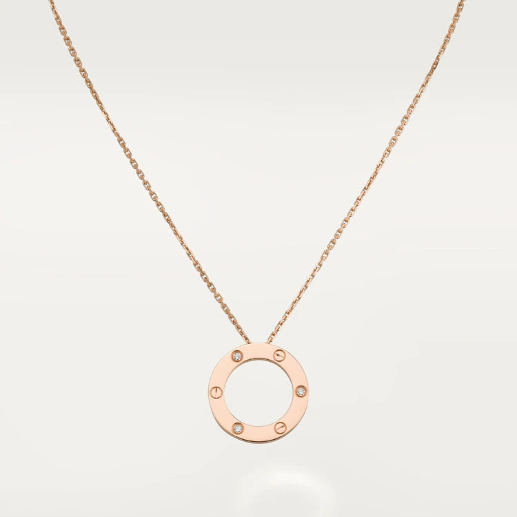 GlowLOVE NECKLACE 16MM 3 DIAMONDS