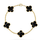 [Glow Jewelry] CLOVER 5 MOTIF PULSAR STONE BRACELET COLLECTION
