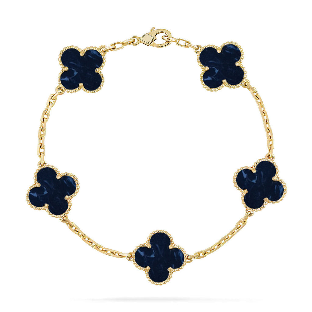 [Glow]New CLOVER 5 MOTIF PIETERSITE BRACELET COLLECTION