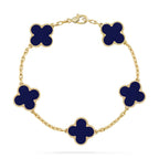 [Glow]New CLOVER 5 MOTIF LAPIS LAZULI BRACELET COLLECTION