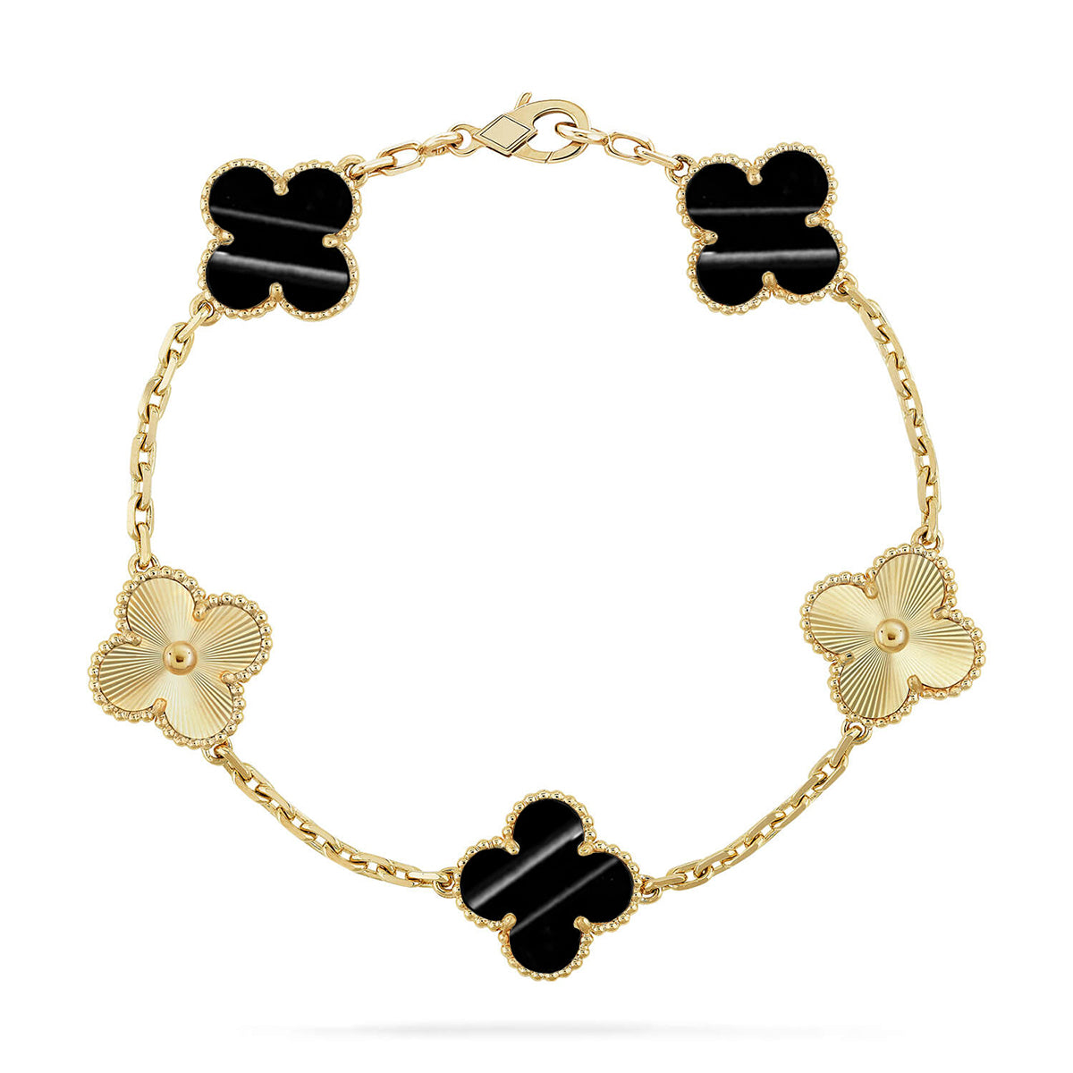 [Glow Jewelry] CLOVER 5 MOTIF PULSAR STONE BRACELET COLLECTION