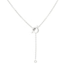 GlowFINESSE SILVER DIAMOND NECKLACE