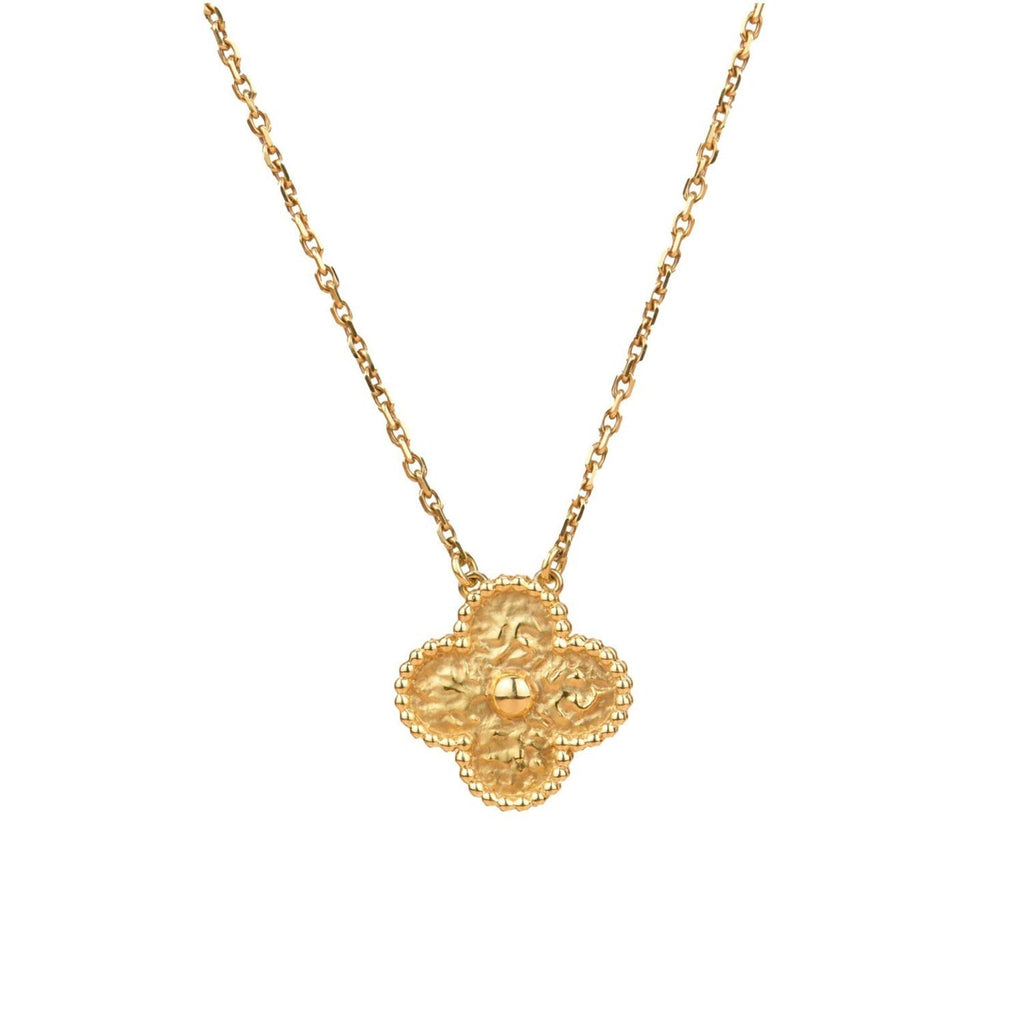 ¡®Glow¡¯CLOVER 15MM  BRONZING NECKLACE