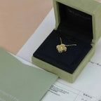 ¡®Glow¡¯CLOVER 15MM DIAMOND GOLD MOTHER OF PEARL NECKLACE