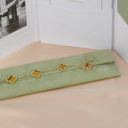 [Glow Jewelry] CLOVER 5 MOTIFS TIGER EYE BRACELET COLLECTION