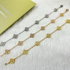 [Glow]New CLOVER 6 MOTIF DIAMOND BRACELET