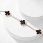 ¡®Glow¡¯CLOVER 10 MOTIFS ONYX NECKLACE